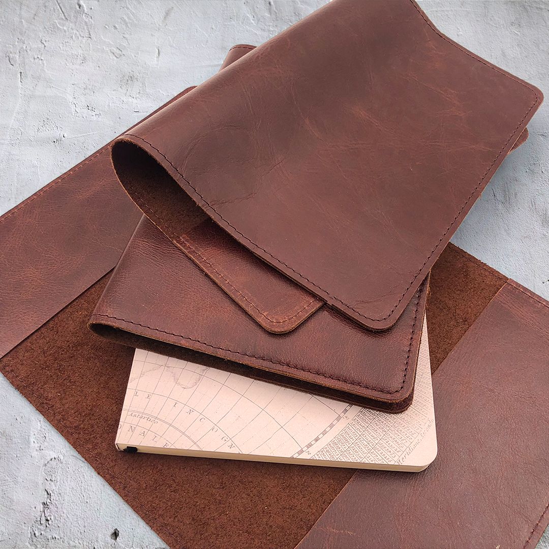 Rustik Leather Slip On Cover & Journal