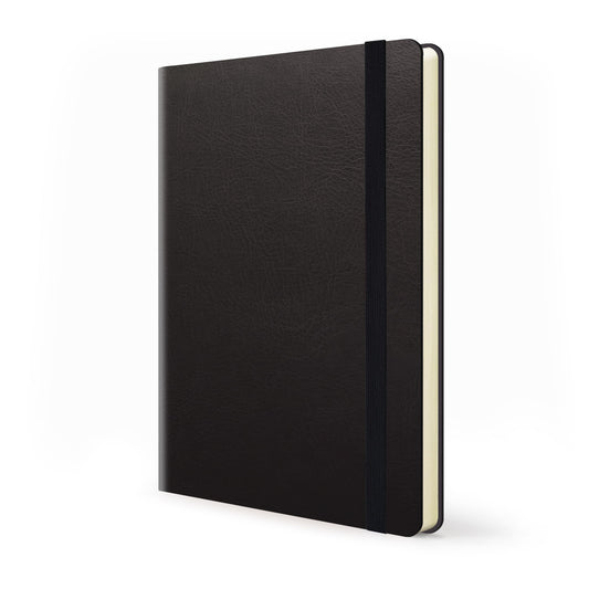Flexi Premium A5 Softcover Journal- Black With No Deboss