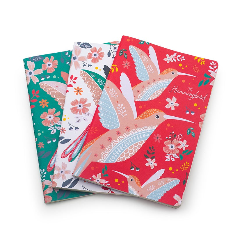 Hummingbird A5 Notebooks (3 Packs)